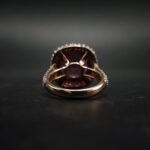 Cushion Cut Pink CZ Statement Ring