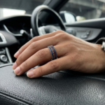 Multicolour CZ Band Ring for Men