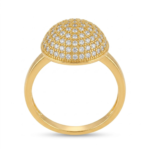 Luxury Micro-Pavé CZ Cluster Ring