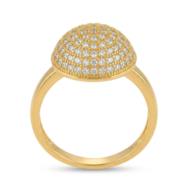 Luxury Micro-Pavé CZ Cluster Ring