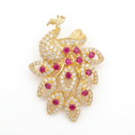 Exquisite Peacock Design CZ Ring