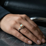 Opal Pear Shaped Ring In 925 Sterling Silver